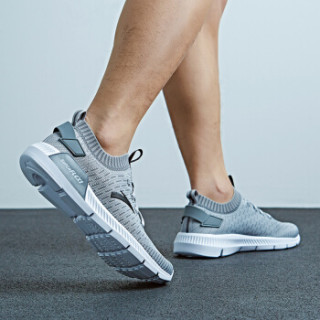 anta 安踏 11725550 男士夏季袜套式轻跑鞋 (43,雾灰/深灰)