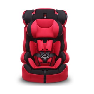 Ganen 感恩 旅行者 儿童安全座椅 9个月-12岁 黑红色