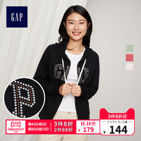 Gap 盖璞 355279 女士加绒连帽衫卫衣 阿什伯里草绿 XS
