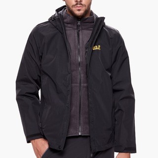 JackWolfskin 狼爪 5012771 男士户外抓绒三合一冲锋衣