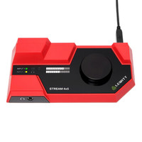 莱维特（LEWITT）STREAM4x5 专业直播声卡麦克风套装主播电脑苹果手机通用外置全套录音棚变声K歌 红色