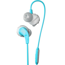 JBL Endurance Run 入耳式有线运动音乐耳机耳麦 可通话绕耳式耳麦 天蓝色