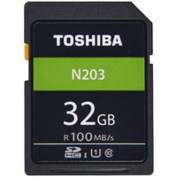 历史低价：TOSHIBA 东芝 N203系列 32GB SD卡 U1 C10