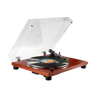 VOXOA/锋梭 T70 LP黑胶唱片机 HIFI发烧音质留声机 原装铁三角唱针 棕色