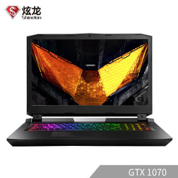 Shinelon 炫龙 V87P 17.3英寸游戏本（i5-9600K、8GB、256GB+1TB、GTX1070 8G、94%NTSC）