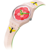 swatch 斯沃琪 淑女系列 LM140 蜂过花丛 女士石英腕表