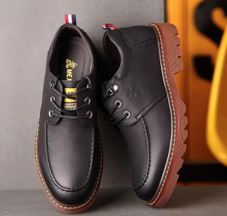 mexican稻草人9051男士真皮休闲工装鞋