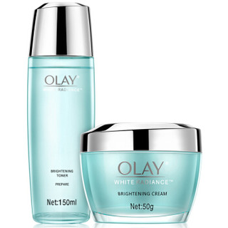 OLAY 玉兰油 水感透白系列 补水嫩白2件套 （水感莹肌亮肤液150ml+亮肤面霜50g）