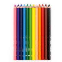 移动专享：MASAUSTU 美世 儿童粗杆彩色铅笔 12色