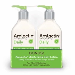 Amlactin alpha-hydroxy 果酸美白保湿身体乳液 225g×2瓶 *2件