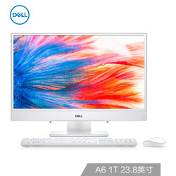 DELL 戴尔 灵越AIO 3475 23.8英寸IPS窄边框一体机台式电脑(AMD A6 4G 1T WIFI蓝牙 键鼠摄像头 三年上门 白)