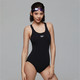 双11预售：SPEEDO 速比涛 310216 女式连体泳衣 (34、黑色(有胸垫))