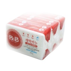 韩国B＆B进口保宁洗衣皂洋槐花香味宝宝专用肥皂尿布*3块