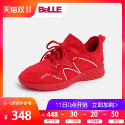 聚Belle\/百丽休闲鞋女2018秋专柜网布酷感运动