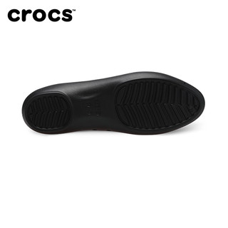 crocs 卡骆驰 女士户外夏季休闲低帮套脚平底鞋浅口凉鞋 黑色 35