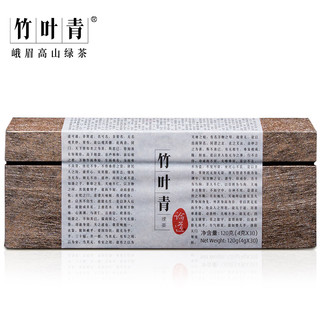  竹叶青 峨眉高山绿茶 论道 金箔花纹礼盒 120g