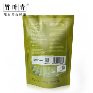  竹叶青 峨眉高山绿茶 品味 熊猫袋装 100g