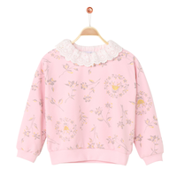 pencilclub 铅笔俱乐部 女童长袖荷叶领上衣