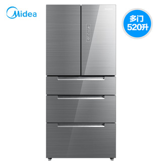 Midea/美的 BCD-520WGPZV变频多开门五门冰箱家用无霜微晶电冰箱