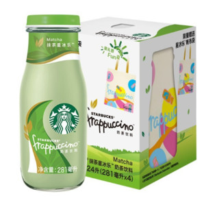 starbucks 星巴克 抹茶星冰乐奶茶饮料 281ml*4瓶