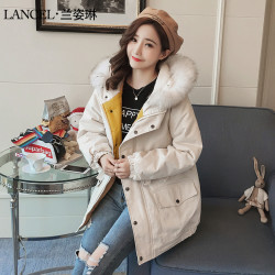 冬季韩版宽松2018新款加厚工装棉服女短款棉