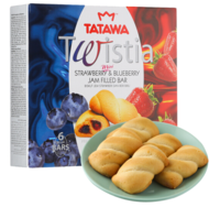 马来西亚进口 TATAWA 缤纷双果味夹心软型曲奇饼干 125g/盒 休闲零食 早餐下午茶 *14件
