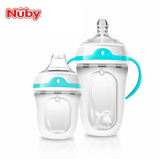 Nuby 努比  50010 宽口径硅胶奶瓶套装 150ml+250ml