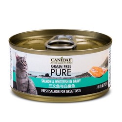 CANIDAE 卡比 猫用主食罐 三文鱼+白身鱼 70g *22件