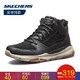 Skechers斯凯奇男鞋新款时尚高帮绑带鞋 舒适工装休闲鞋 65731 黑色/BLK 39.5