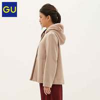 GU 极优 GU290093000 女士纯色连帽休闲短款外套 藏青色 S