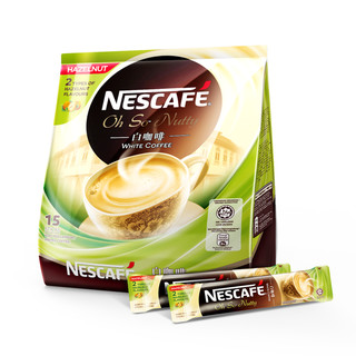 Nestlé 雀巢 速溶白咖啡 (540g、榛果味、袋装、15小包)