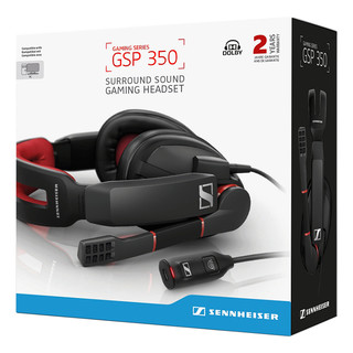 SENNHEISER 森海塞尔 GSP 350 耳罩式头戴式降噪有线耳机 黑色 USB口