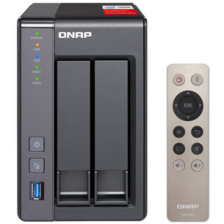 QNAP 威联通 TS-251+ 2盘位NAS（J1900、2GB）