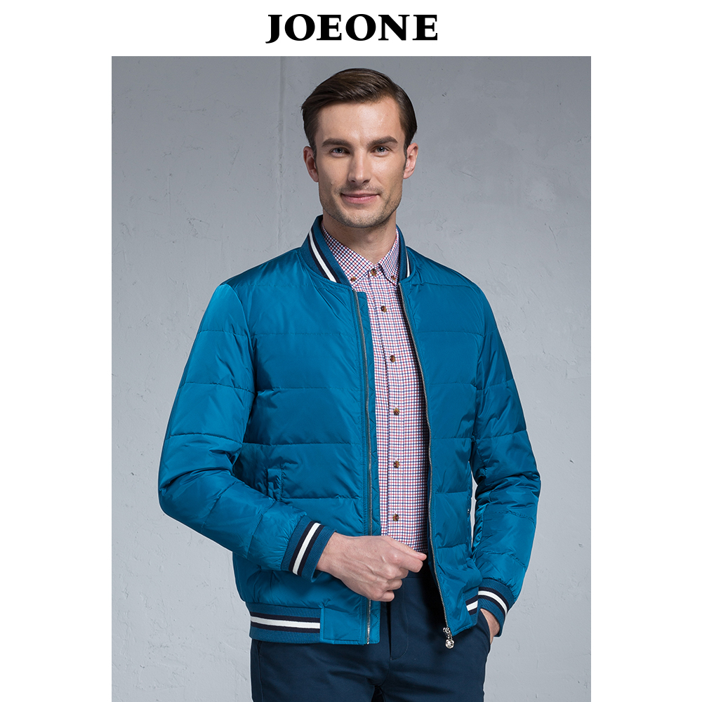 JOEONE/九牧王 JW555111T 蓝色 170/92A 男士羽绒服