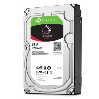 SEAGATE 希捷 酷狼IronWolf系列 3.5英寸 NAS硬盘 8TB (7200rpm) ST8000VN0022