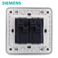 SIEMENS 西门子 远景  5TA0 彩银双开单控开关荧光