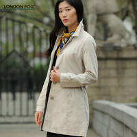 LONDON FOG 伦顿弗格 LS12WF523 女士休闲风衣 绿色 160/80A