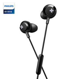 PHILIPS 飞利浦 SHE4305 耳机 (通用、动圈、入耳式、黑色)