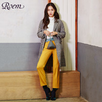 Roem 罗燕 RCJW84T81C 女士淑女长款大衣 浅粉色 S