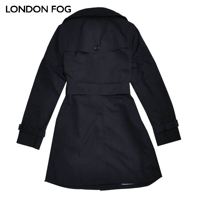 LONDON FOG 伦顿弗格 LS11WF512 女士休闲风衣 黑色  160/80B