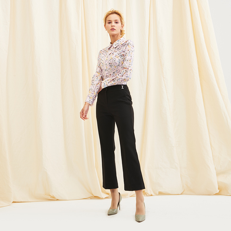 SCOFIELD SFBA811060 女士印花修身长袖衬衫 粉色 155