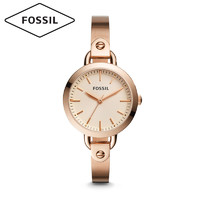 FOSSIL 女款钢表带防水石英腕表