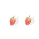 白菜党：简蝶（饰品） 女士草莓耳饰 耳钉/耳夹
