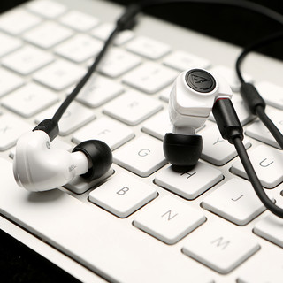 audio-technica 铁三角 ATH-IM50 入耳式挂耳式动圈有线耳机 白色 3.5mm
