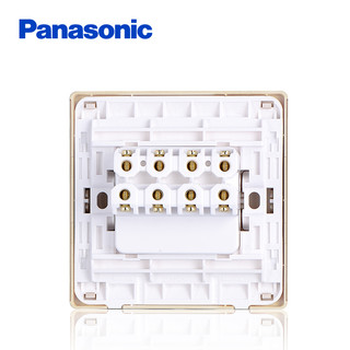 Panasonic 松下 86型 四开单控开关插座面板