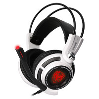 SOMiC 硕美科 G941 降噪版 耳罩式头戴式有线游戏耳机 白色 USB口