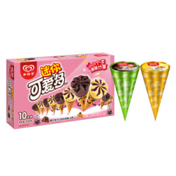 和路雪 迷你可爱多 黑巧克力芝士蛋糕口味 冰淇淋组合装 20g*10支
