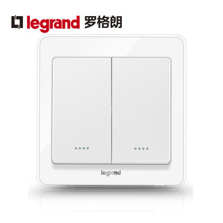 TCL-legrand TCL-罗格朗 逸典 冰莹白色二开多控 86型