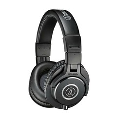 audio-technica 铁三角 ATH-M40X 耳罩式头戴式有线监听耳机 黑色 3.5mm