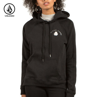 VOLCOM B3131704BLK 女士修身保暖防风运动卫衣 黑色 S